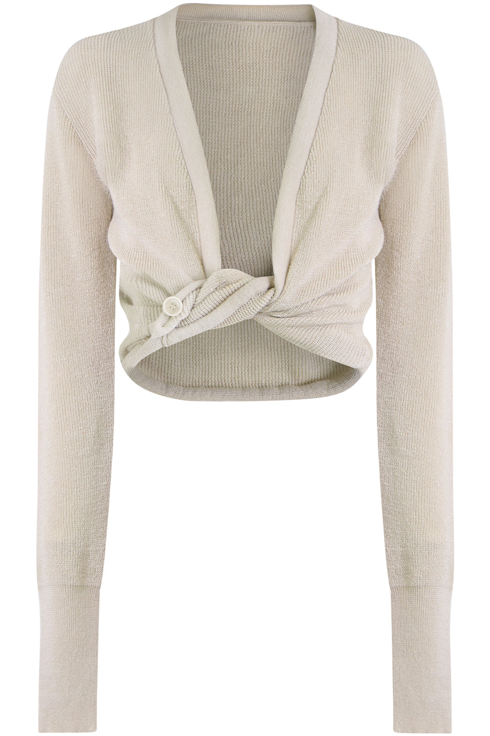 JACQUEMUS RTW LE GILET NOUE TOP L/S OFF WHITE