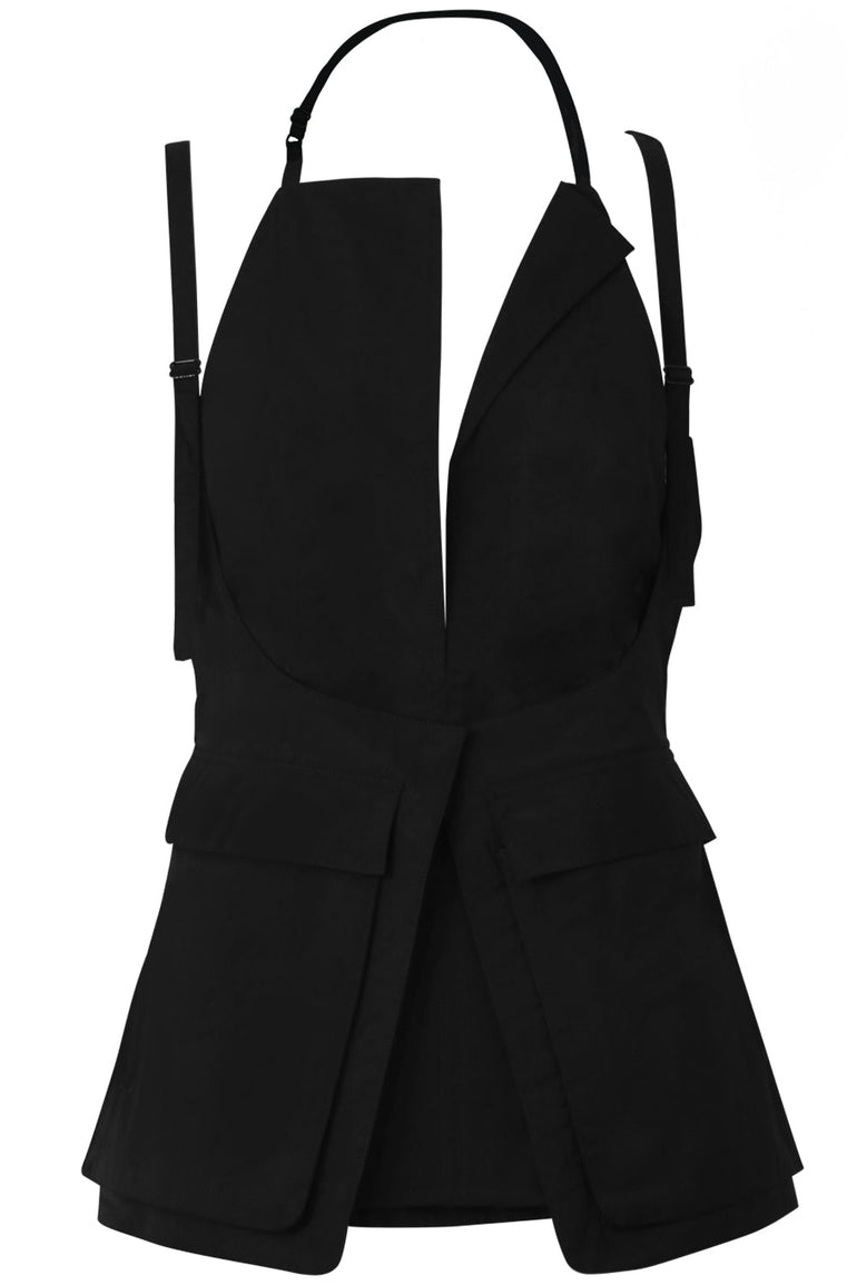 JACQUEMUS RTW LE HAUT ASCEA TOP BLACK