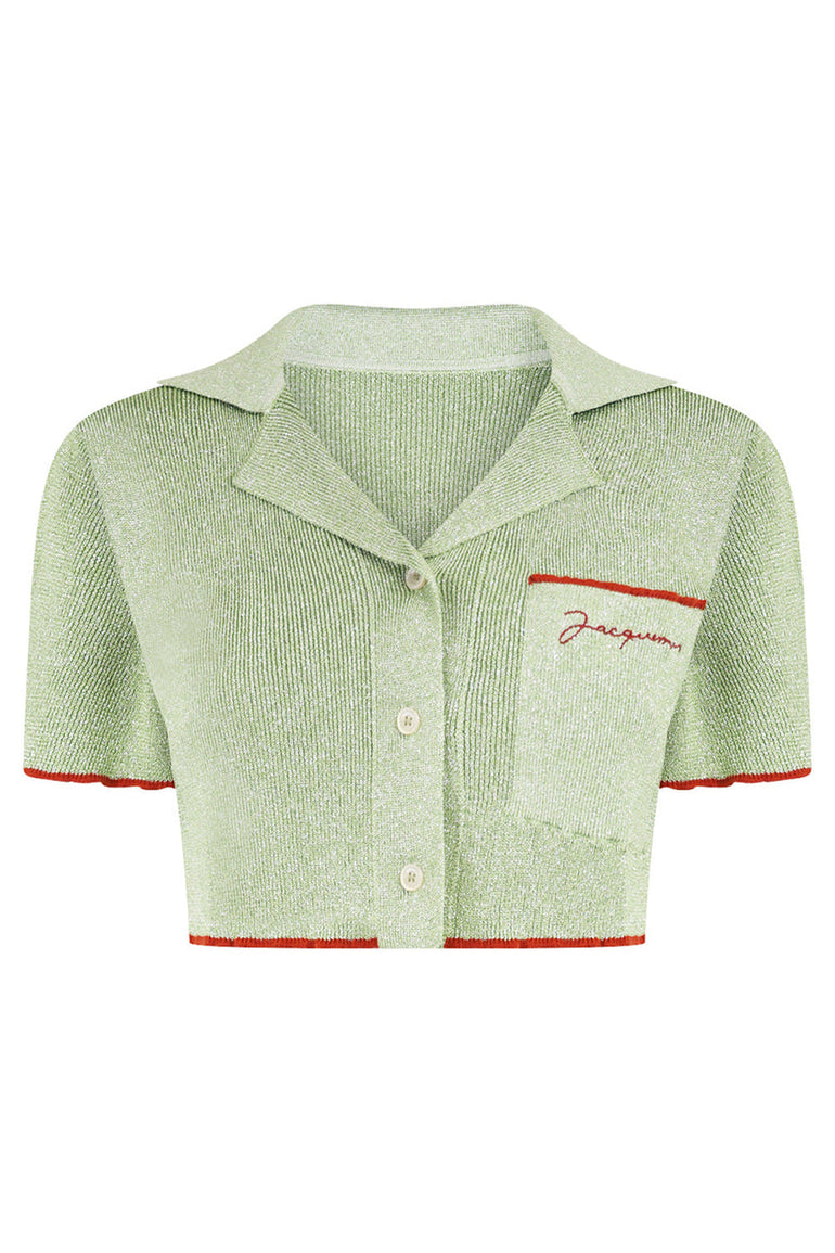 JACQUEMUS RTW LE HAUT BRILHO TOP | GREEN