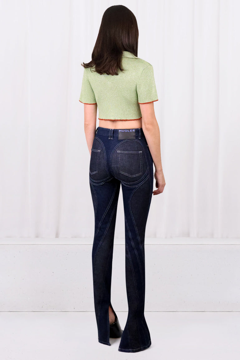 JACQUEMUS RTW LE HAUT BRILHO TOP | GREEN