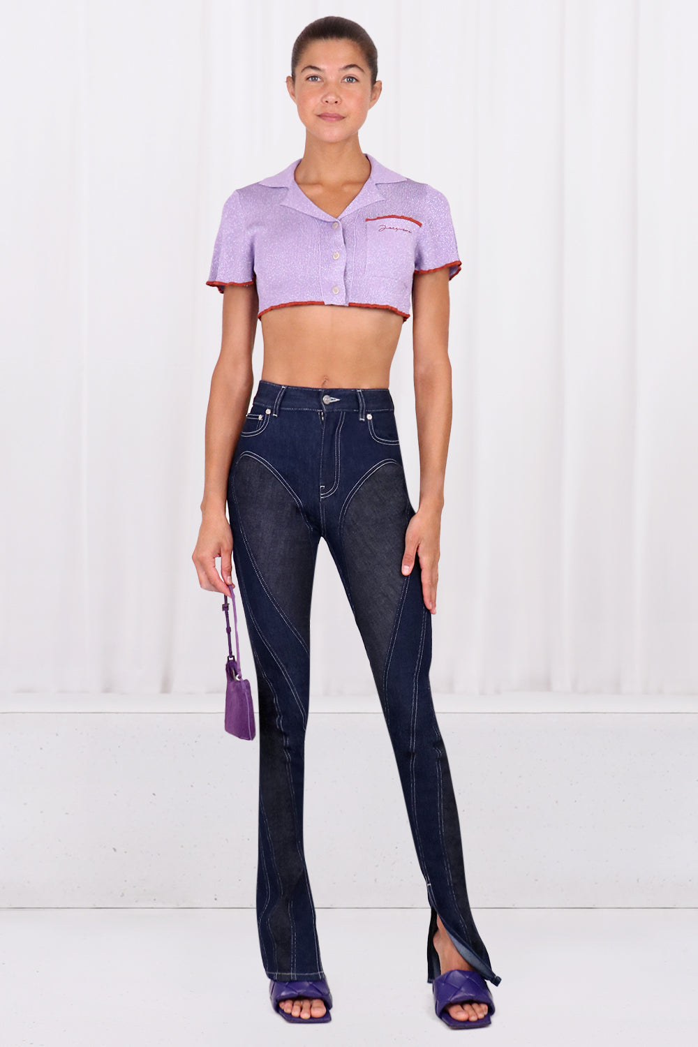 JACQUEMUS RTW LE HAUT BRILHO TOP | PURPLE