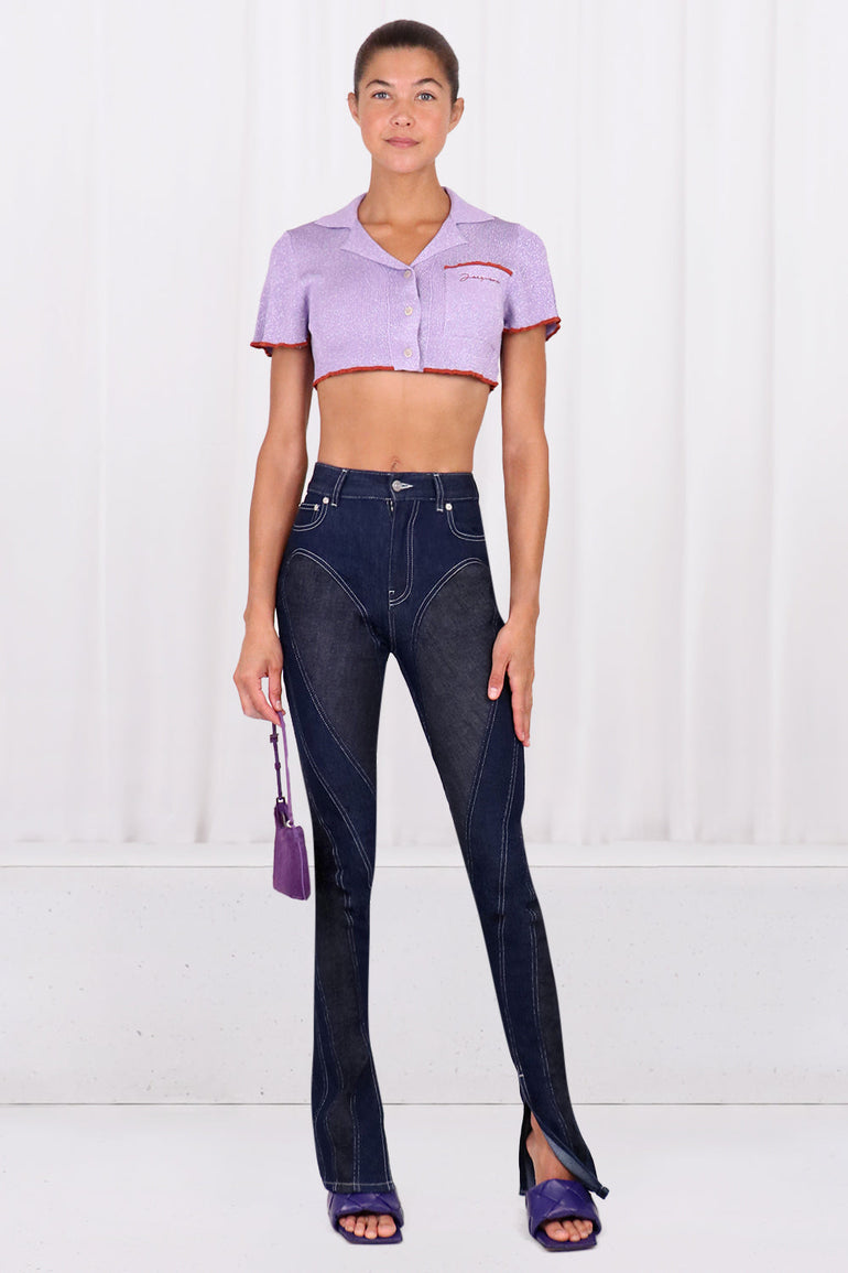 JACQUEMUS RTW LE HAUT BRILHO TOP | PURPLE
