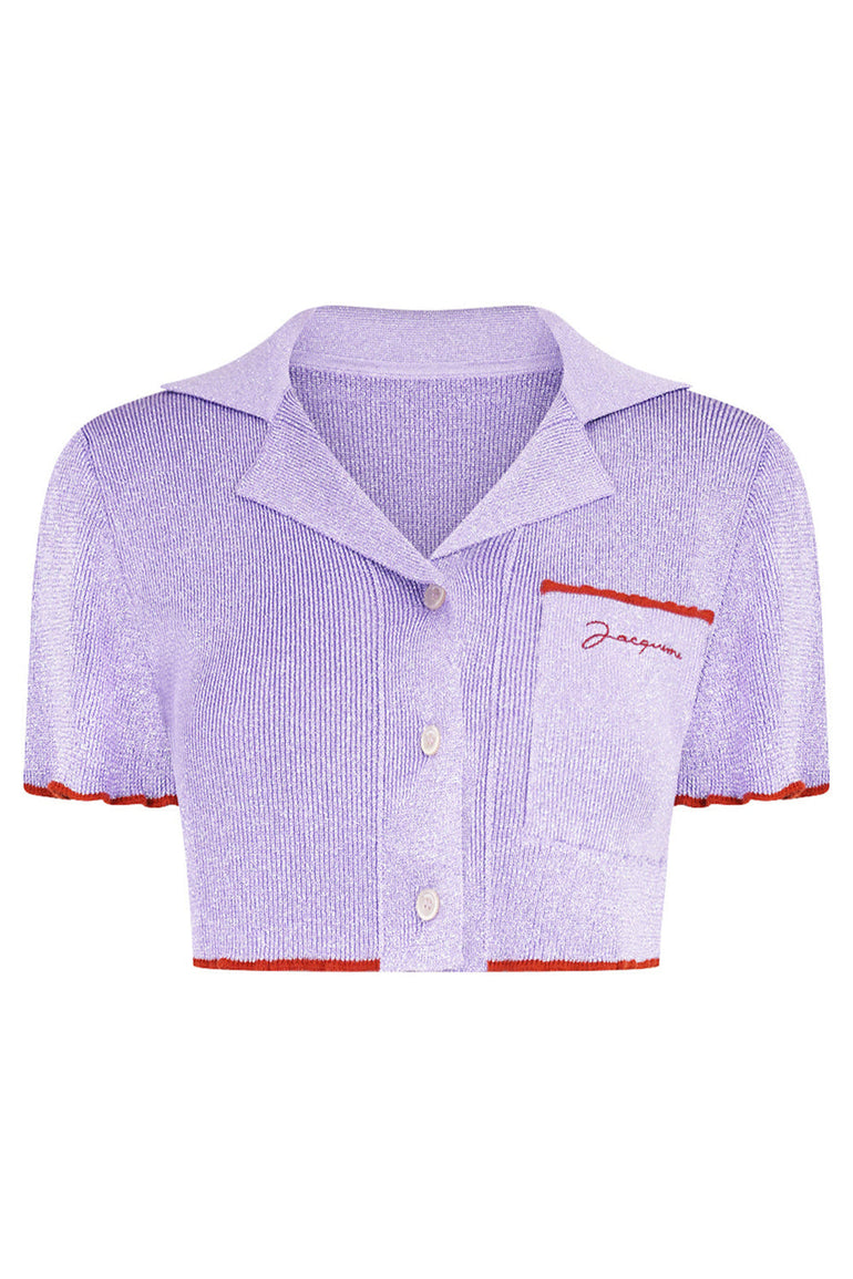 JACQUEMUS RTW LE HAUT BRILHO TOP | PURPLE