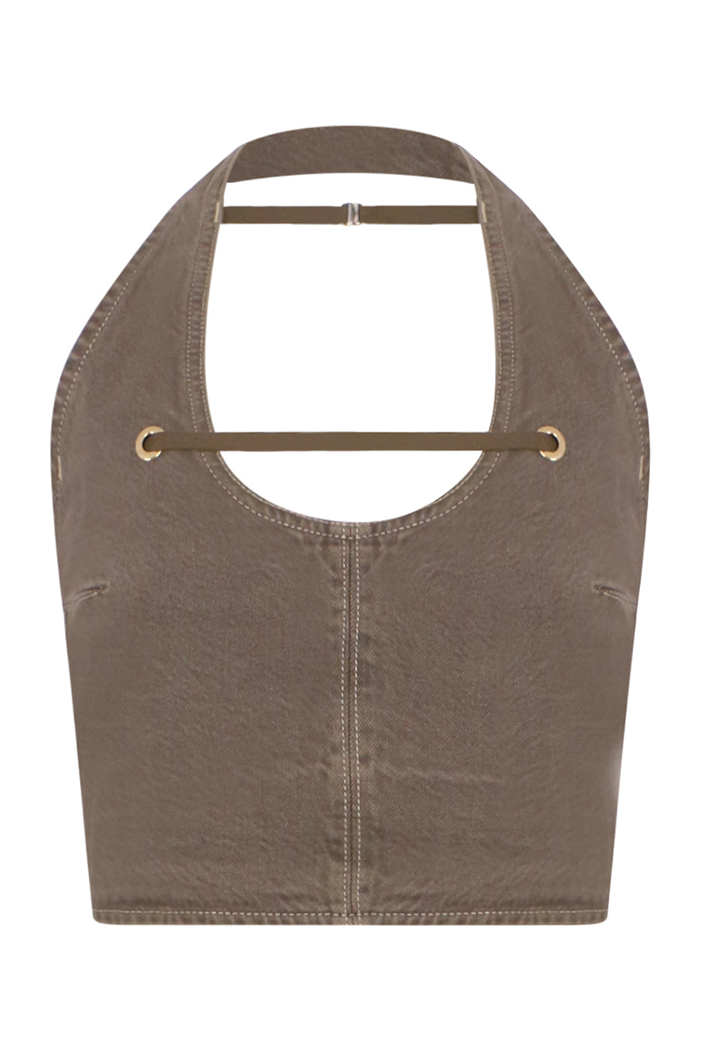 JACQUEMUS RTW LE HAUT PAPIER TOP | KHAKI