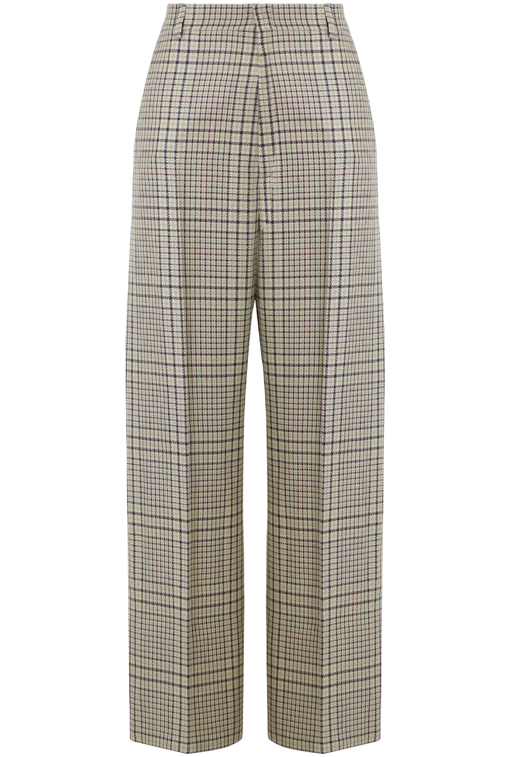 JACQUEMUS RTW LE SANTON PANT GREEN CHECK