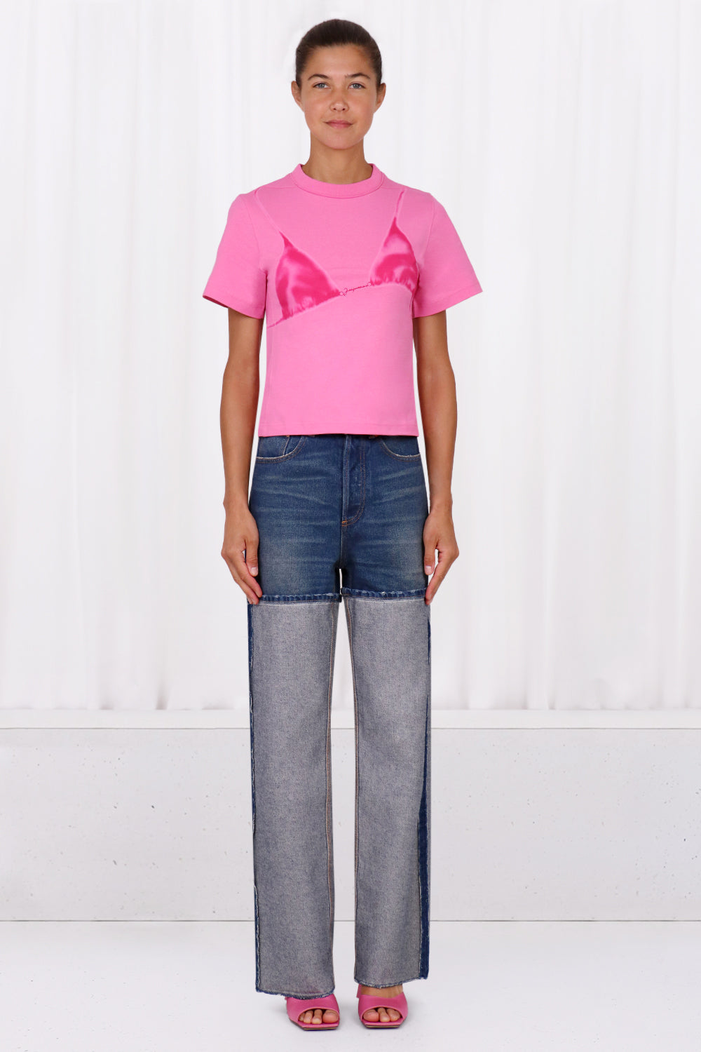 JACQUEMUS RTW LE T-SHIRT BIKINI | PRINT WET EFFECT PINK
