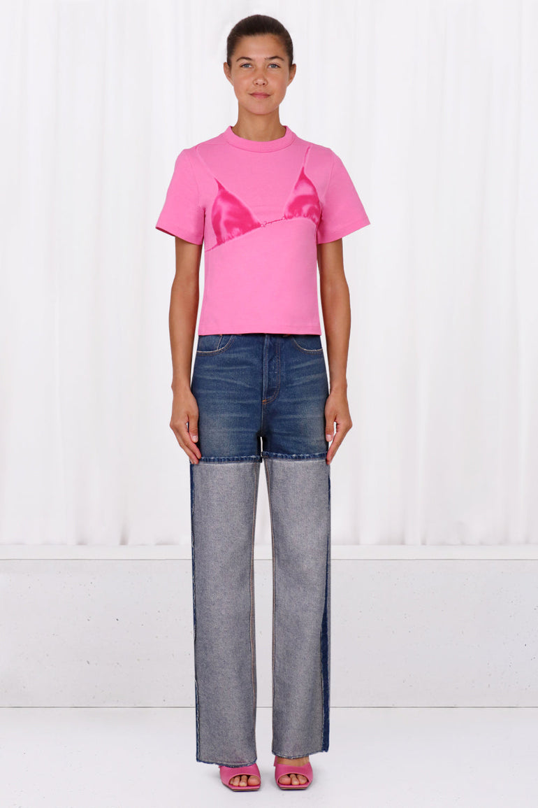 JACQUEMUS RTW LE T-SHIRT BIKINI | PRINT WET EFFECT PINK