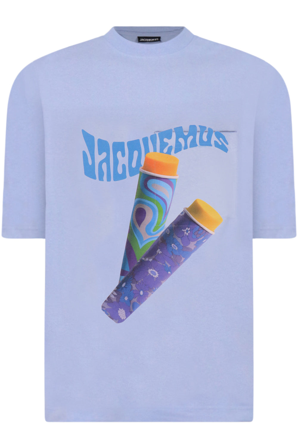 JACQUEMUS RTW LE TSHIRT PAISLEY | PRINT SORBET BLUE