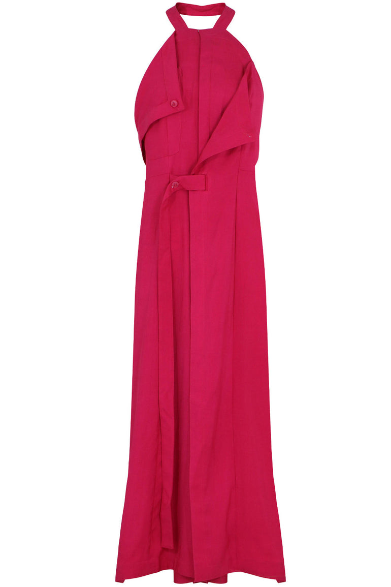JACQUEMUS RTW MARCO HALTERNECK DRESS PINK
