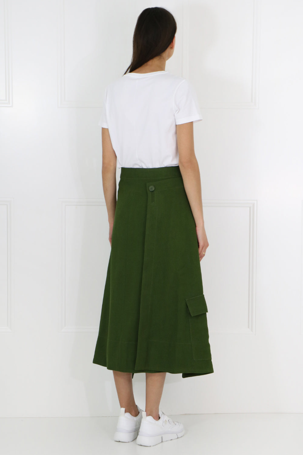 JACQUEMUS RTW MONCEAU BUTTONED SKIRT KHAKI