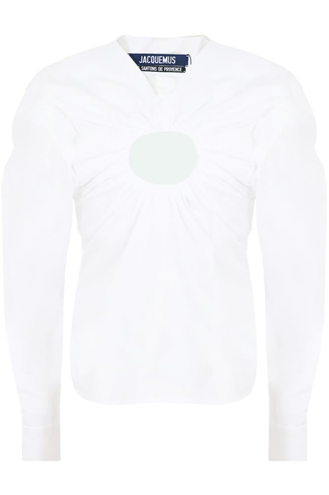 JACQUEMUS RTW WHITE / FR34 SOLEIL BLOUSE WHITE