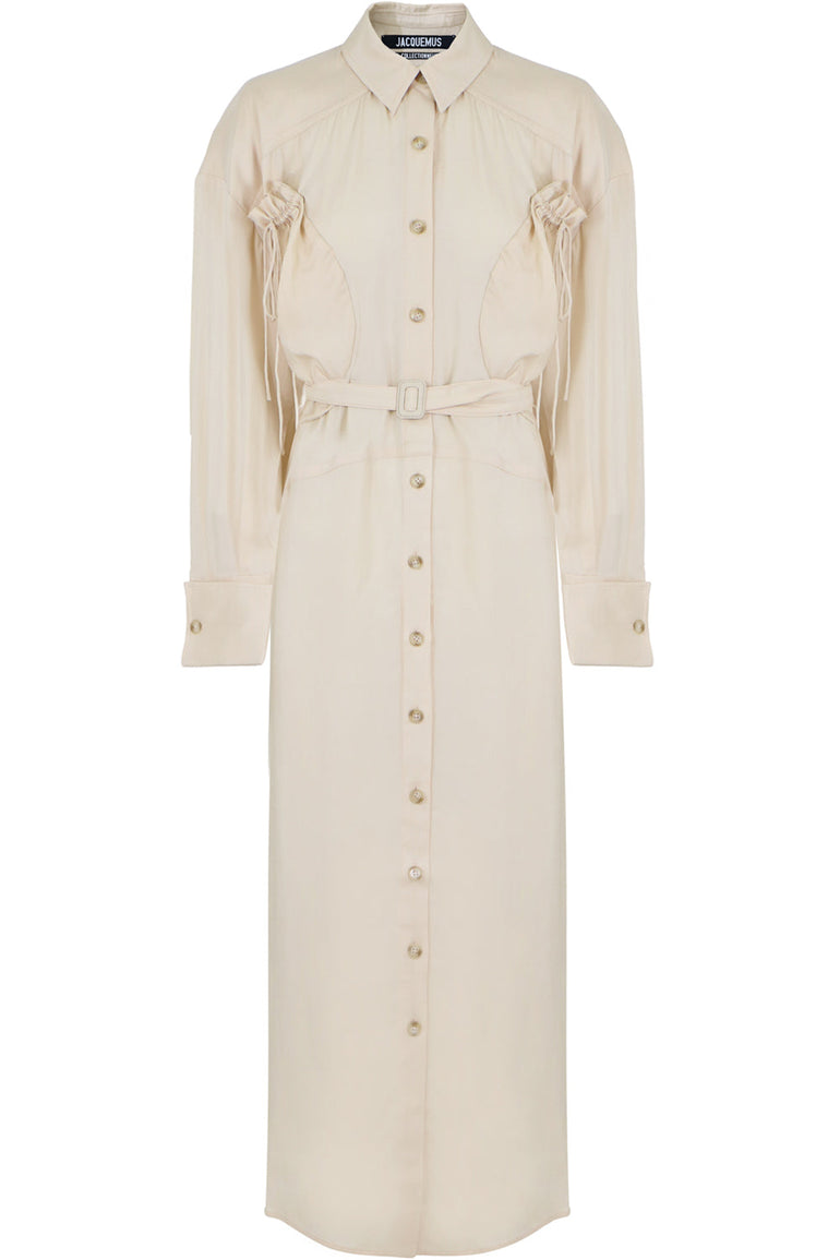 JACQUEMUS RTW VALMY TRENCH DRESS L/S BEIGE