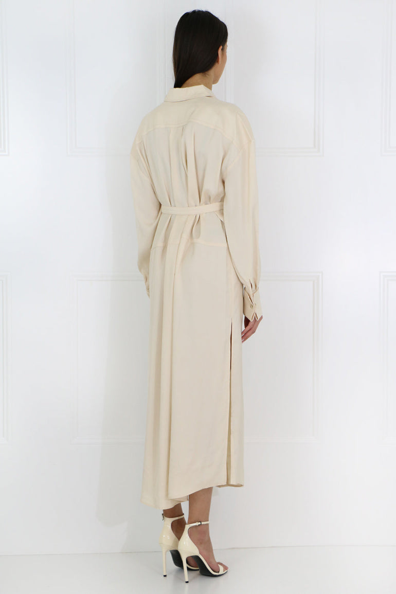 JACQUEMUS RTW VALMY TRENCH DRESS L/S BEIGE