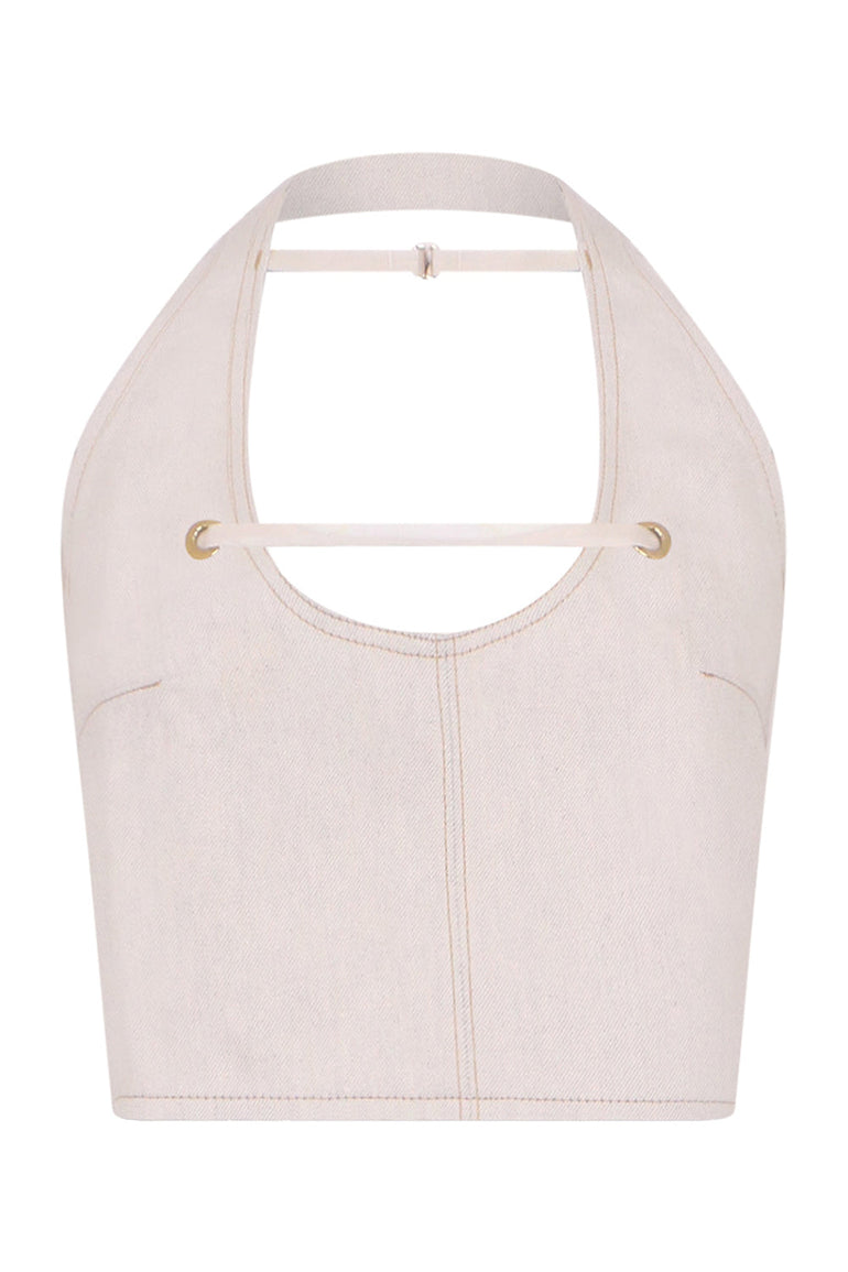 JACQUEMUS TOPS LE HAUT PAPIER TOP | OFF WHITE