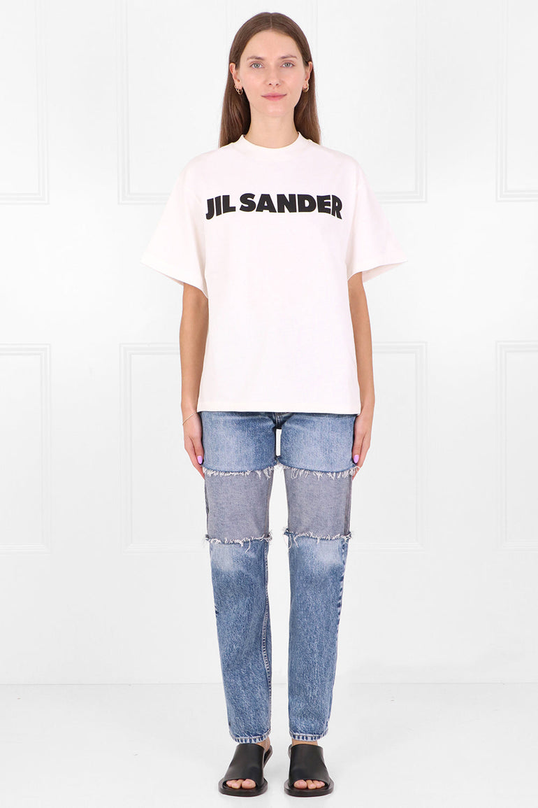 JIL SANDER RTW JIL SANDER LOGO T-SHIRT WHITE