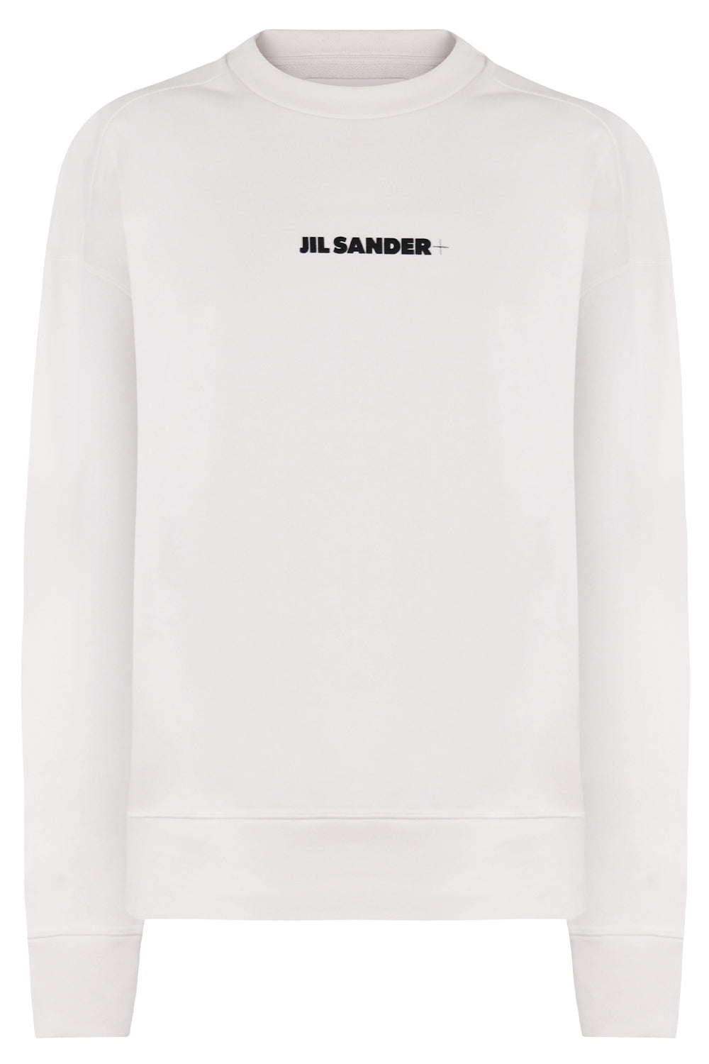 JIL SANDER RTW LOGO CREWNECK SWEATER L/S NATURAL