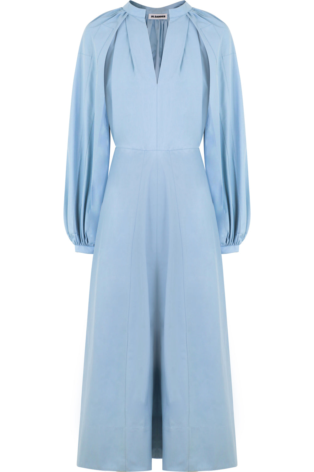 JIL SANDER RTW MAXI SHIRT DRESS L/S COBALT