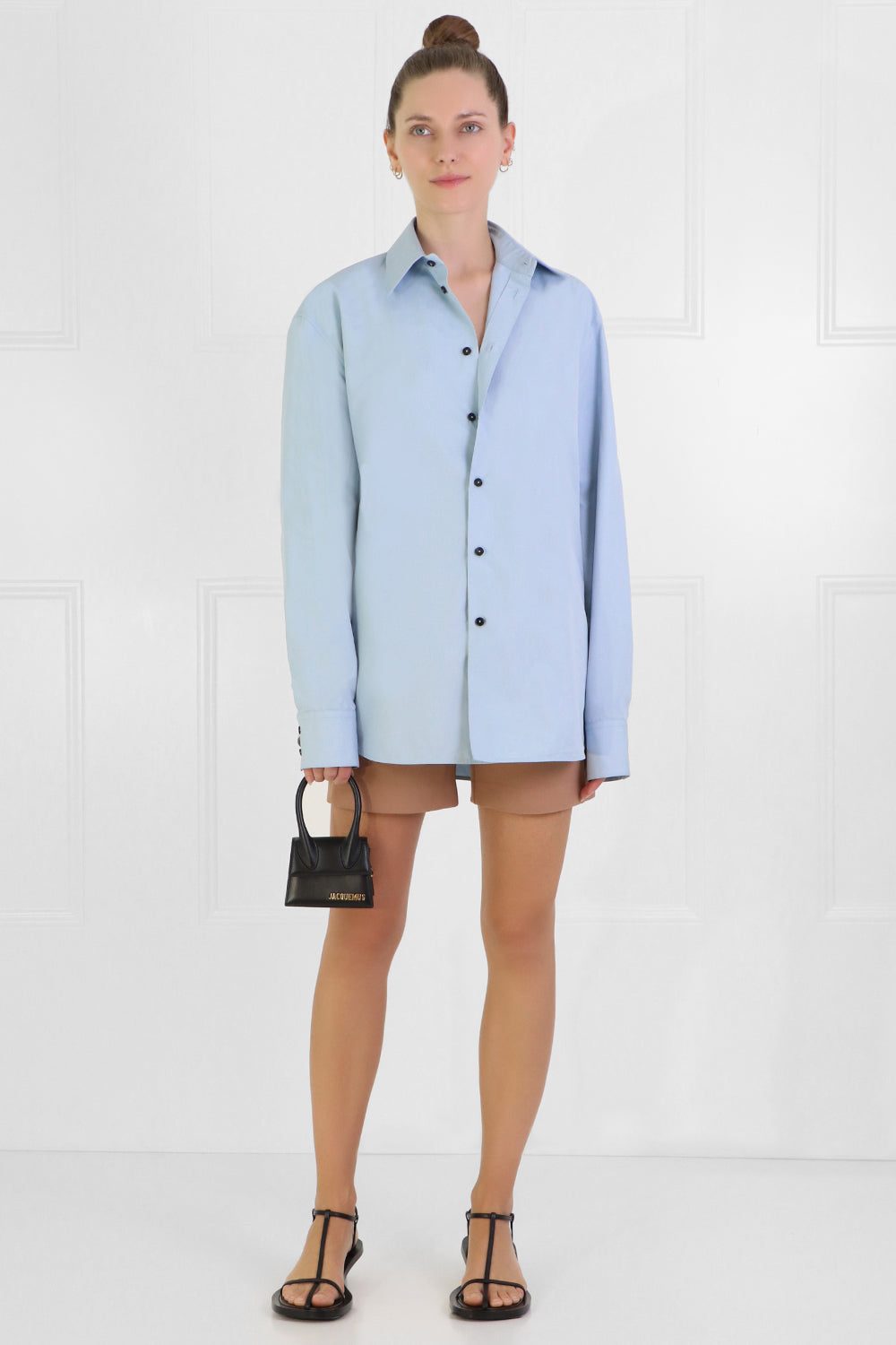 JIL SANDER RTW POINTED COLLAR SHIRT L/S COBALT