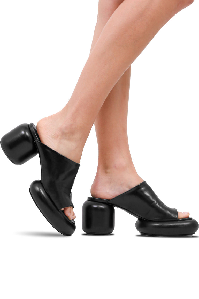 JIL SANDER SHOES BLOCK 35MM MULE | BLACK