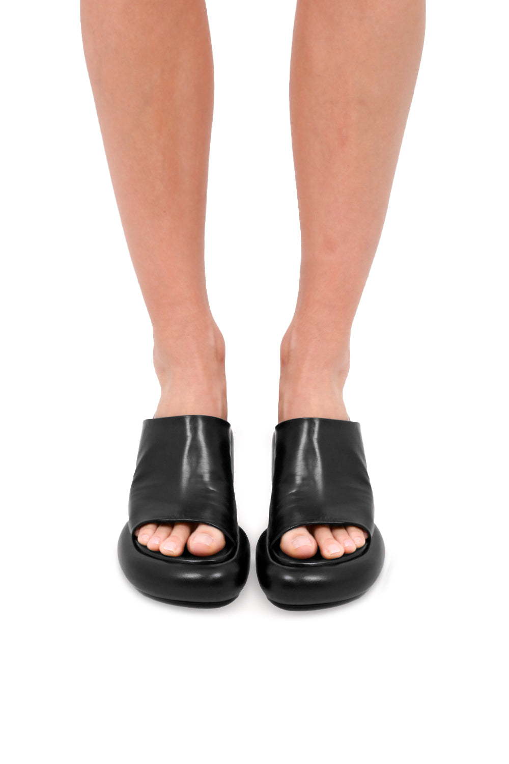 JIL SANDER SHOES BLOCK 35MM MULE | BLACK