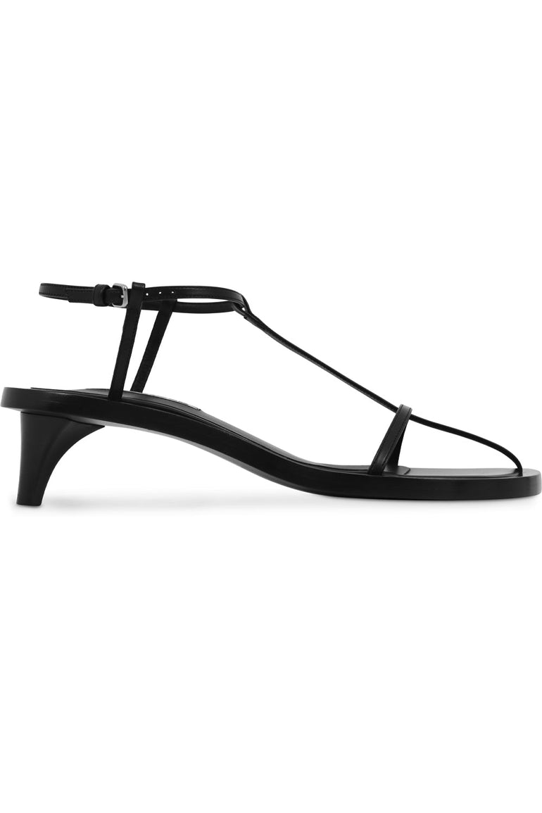 JIL SANDER SHOES CAGE SANDAL 45MM BLACK
