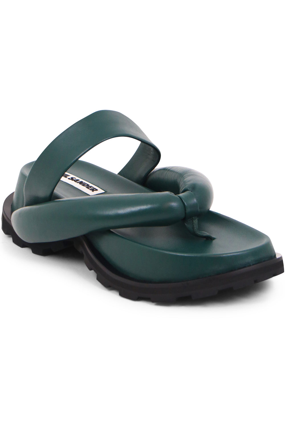 JIL SANDER SHOES CHUNKY THONG SANDAL SEAWEED