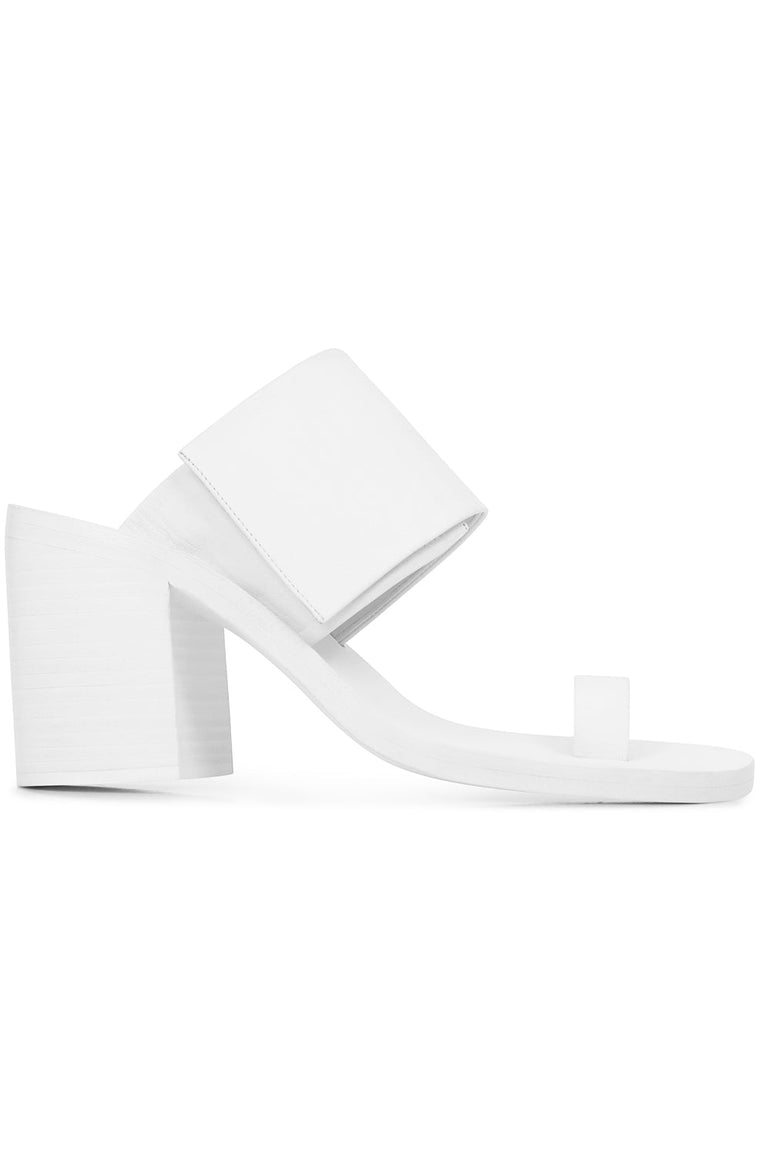 JIL SANDER SHOES THONG MULE 90MM WHITE