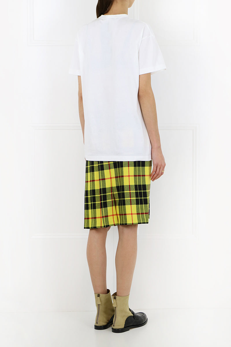 JUNYA WATANABE RTW BRITISH THRONE PRINT T-SHIRT WHITE/NAVY/RED
