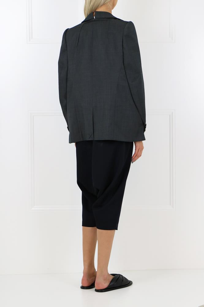 JUNYA WATANABE RTW COLLARED JACKET CAPE GREY