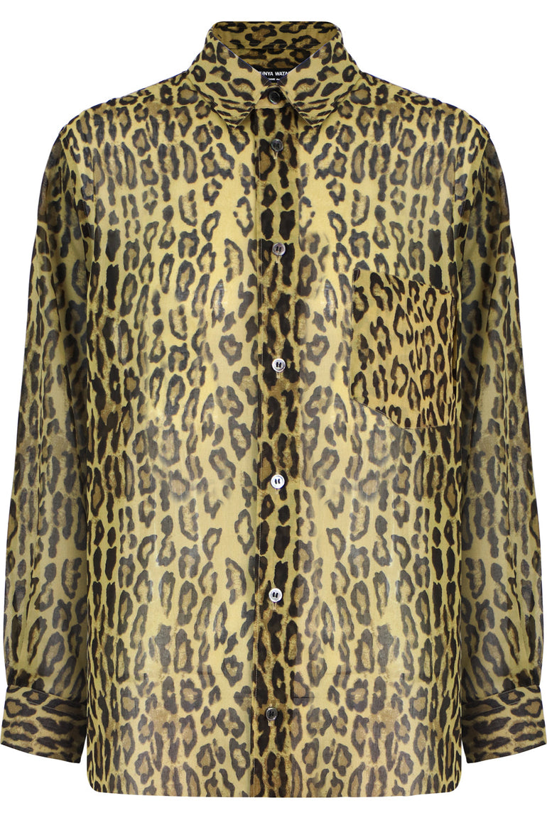 JUNYA WATANABE RTW LEOPARD PRINT SHIRT L/S MULTI