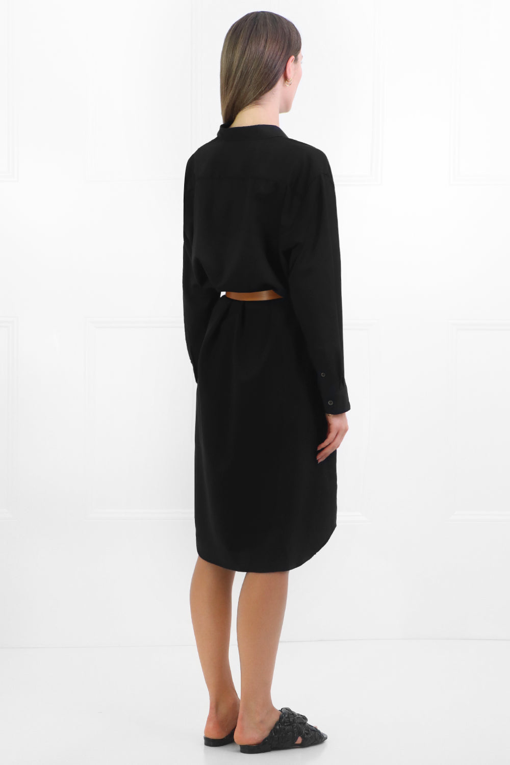 JUNYA WATANABE RTW OVERSIZED SHIRT DRESS L/S BLACK