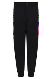 JUNYA WATANABE RTW RELAXED JEANS WITH PATTERN PANELS | BLACK