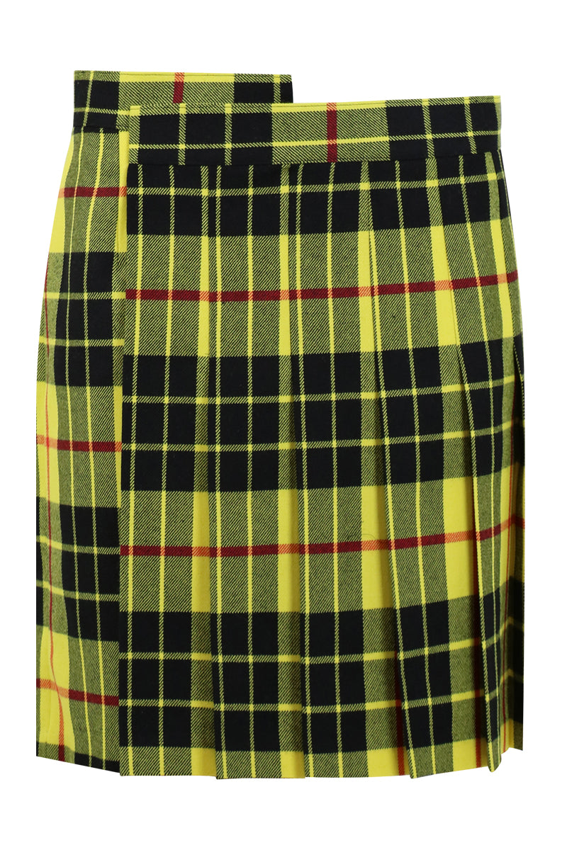 JUNYA WATANABE RTW TARTAN CHECK MINI SKIRT YELLOW/BLACK