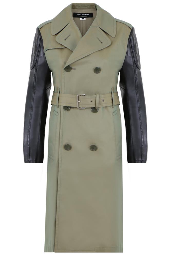 JUNYA WATANABE RTW KHAKI / JP L TRENCH COAT KHAKI/BLACK