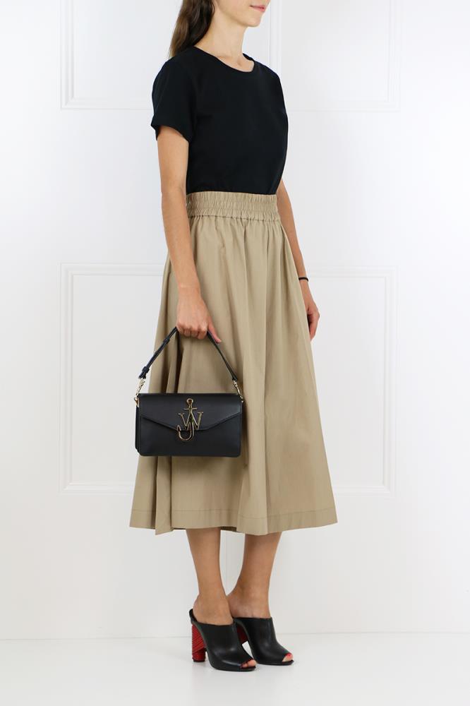 JW ANDERSON BAGS BLACK LOGO CROSS BODY PURSE BLACK