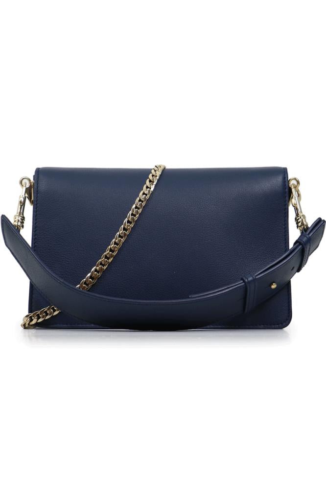 JW ANDERSON BAGS BLUE LOGO CROSS BODY PURSE NAVY