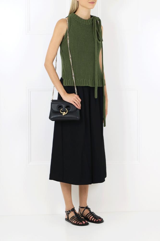 JW ANDERSON BAGS BLACK PIERCE MINI BAG BLACK