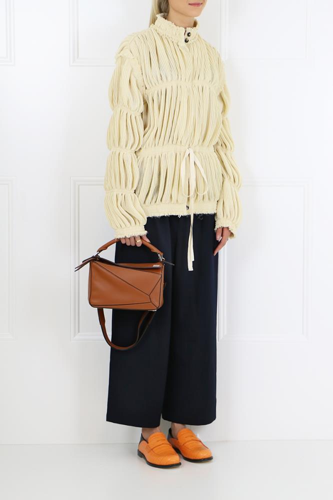 JW ANDERSON RTW PLEATED GAUZE JACKET CALICO