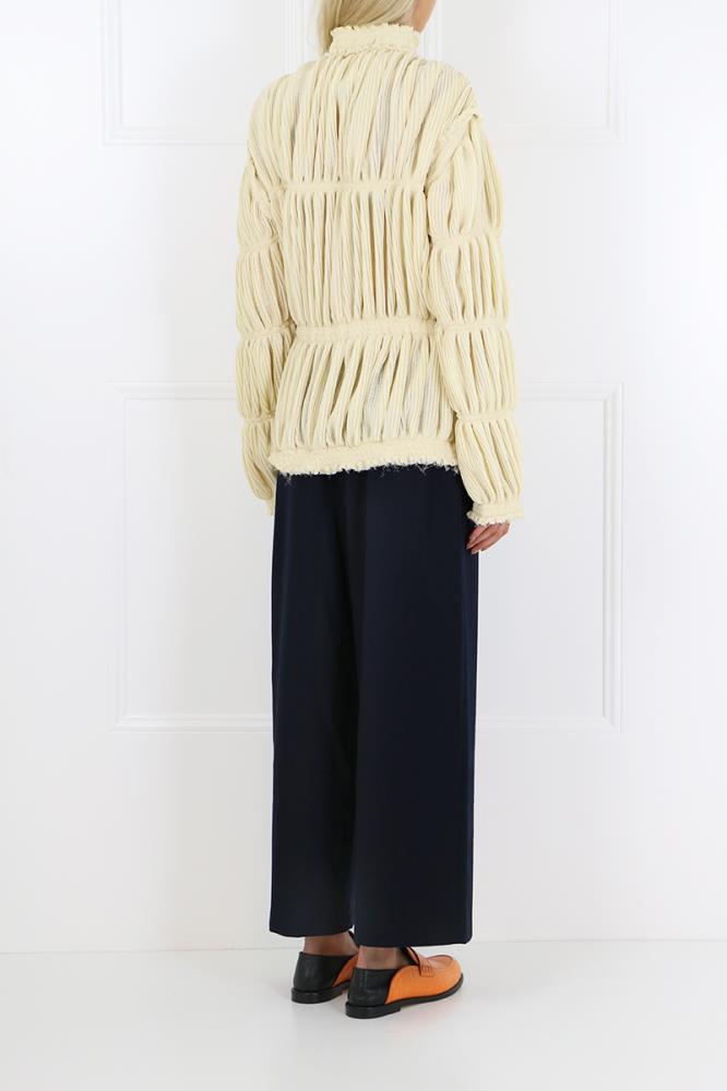 JW ANDERSON RTW PLEATED GAUZE JACKET CALICO