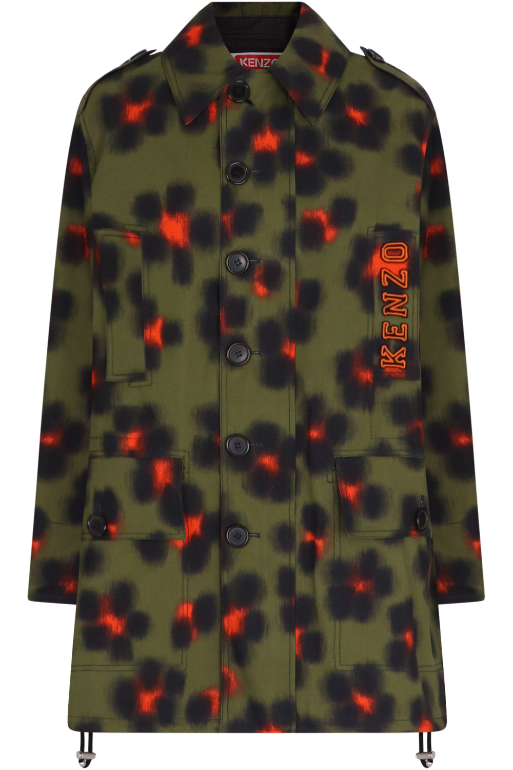 KENZO RTW PRINTED PARKA | KHAKI