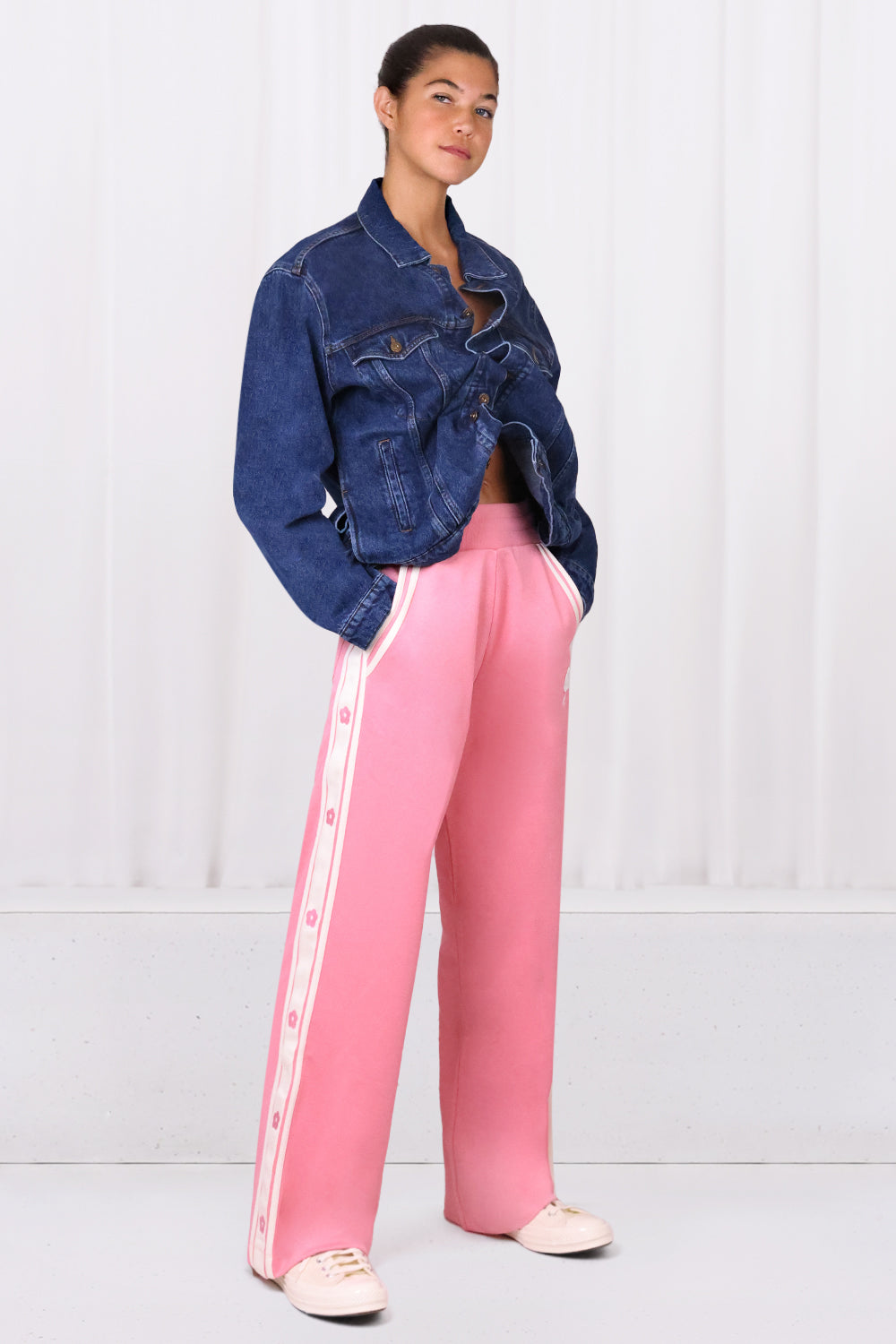 KENZO RTW TRACKPANTS WITH POPPERS | ROSE