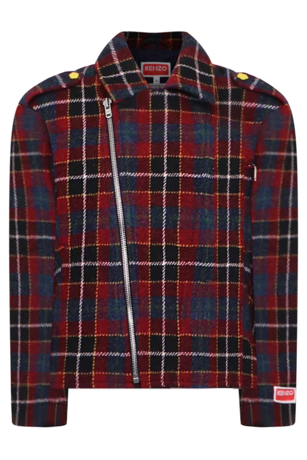 KENZO RTW WOOLLEN BIKER JACKET | BORDEAUX