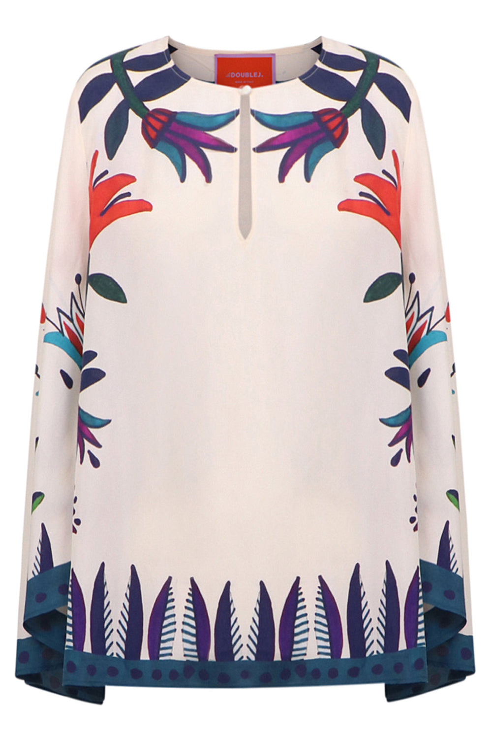 LA DOUBLE J RTW L/SL PRINTED FLYING TOP | ISIDE AVORIO PLACÉE