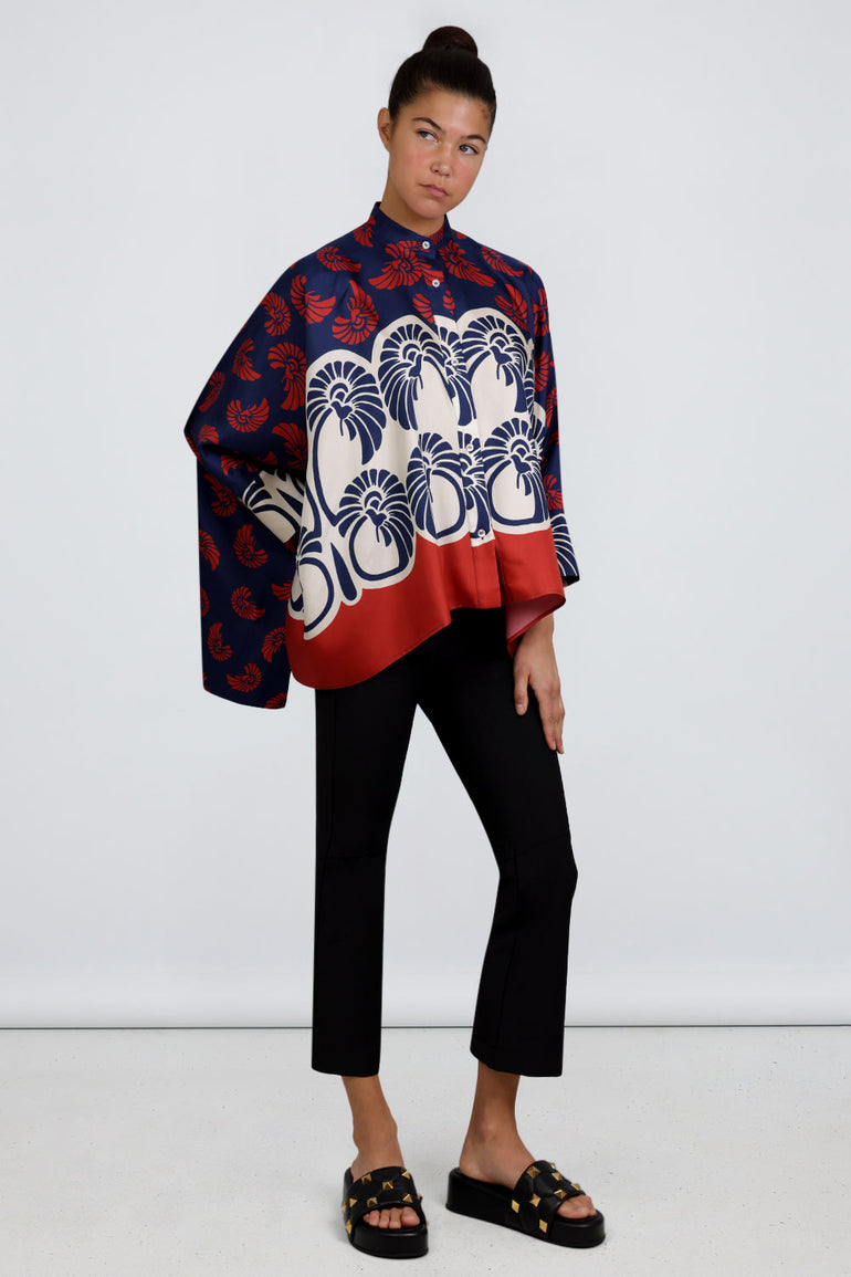 LA DOUBLE J RTW Twill Silk Foulard Shirt | Pigmy Balm