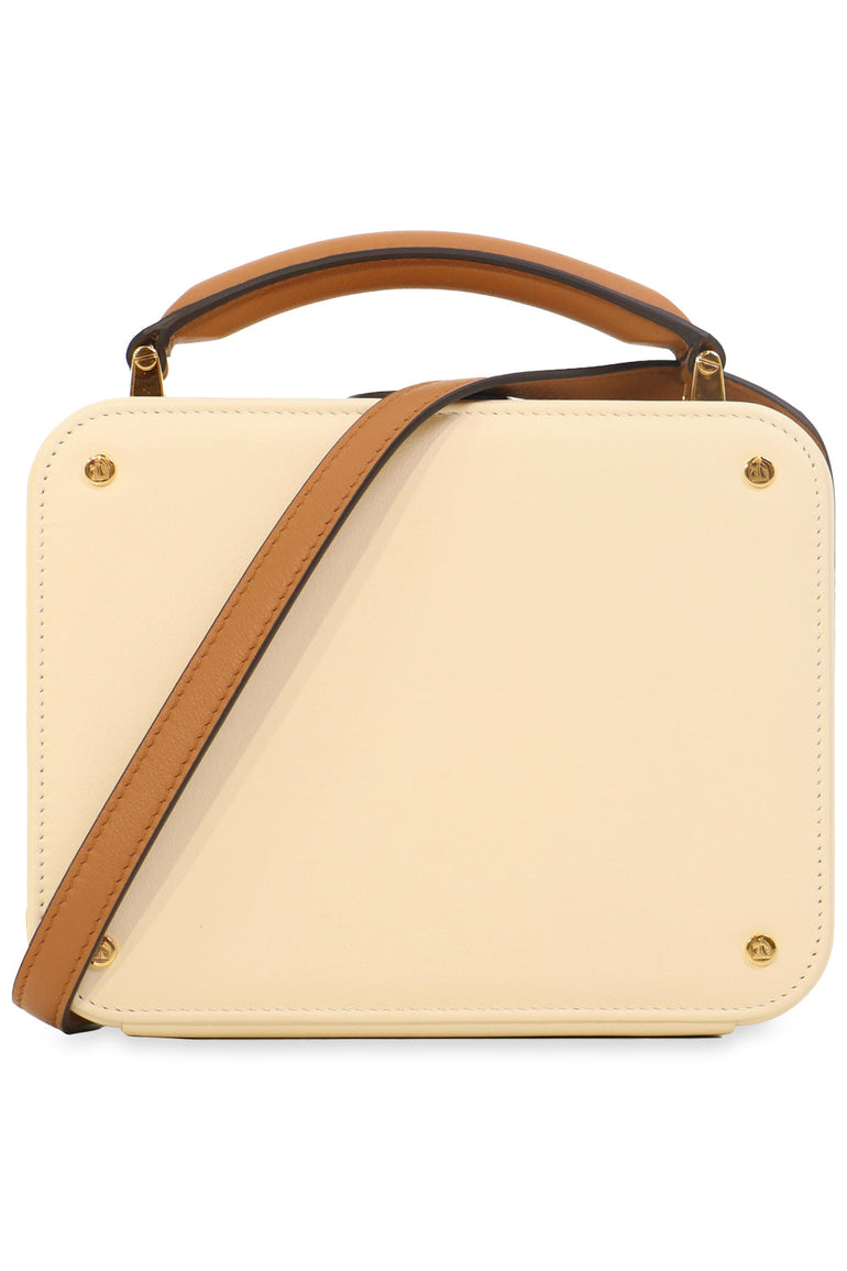 LANVIN BAGS WHITE LOGO BENTO BOX BAG OFF WHITE
