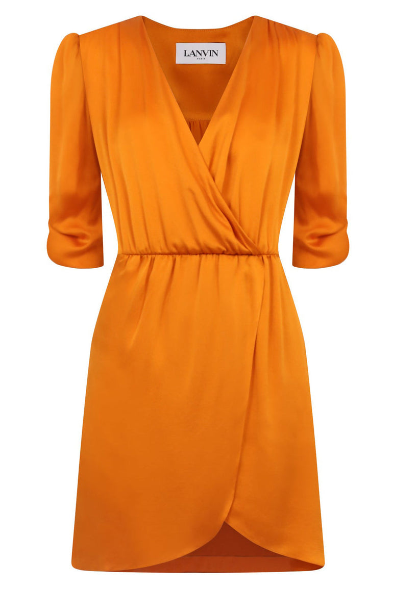lanvin orange dress House of - Evening - French This Lanvin maxi dress features a round neck LOUISE - Splendid LANVIN Orange