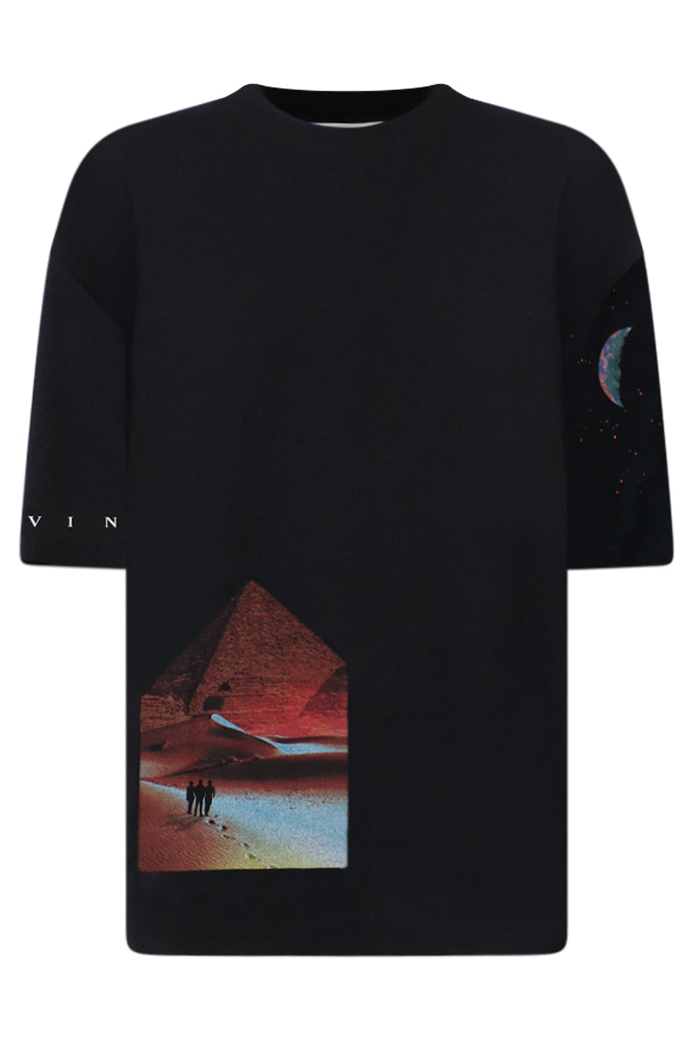 LANVIN RTW SCI-FI PRT OVERSIZED T-SHIRT | BLACK