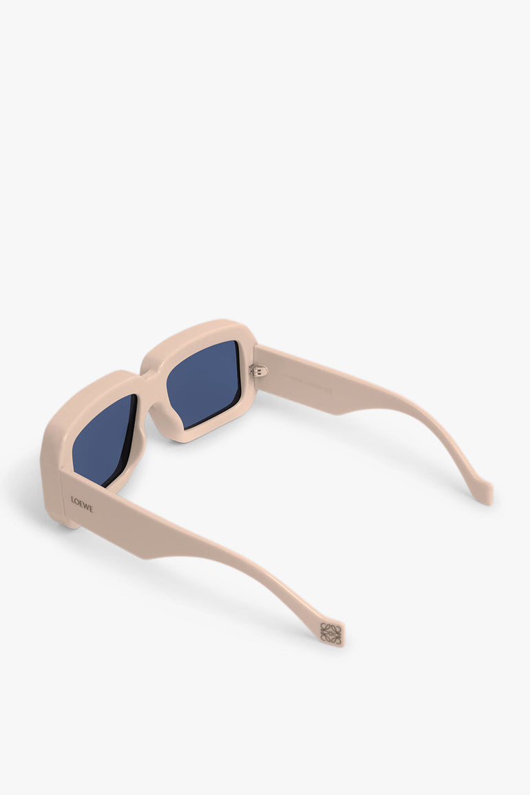 LOEWE ACCESSORIES BLUE 212 INJECTED ACETATE SUNGLASSES | SHINY BEIGE/BLUE