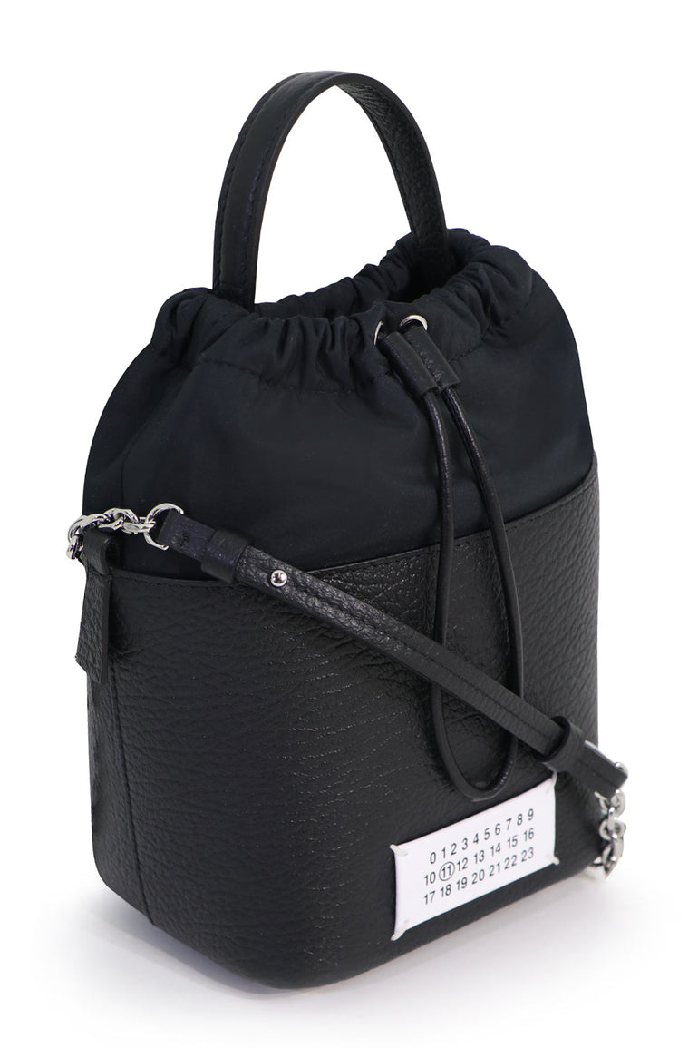 MAISON MARGIELA BAGS BLACK 5AC BUCKET BAG BLACK