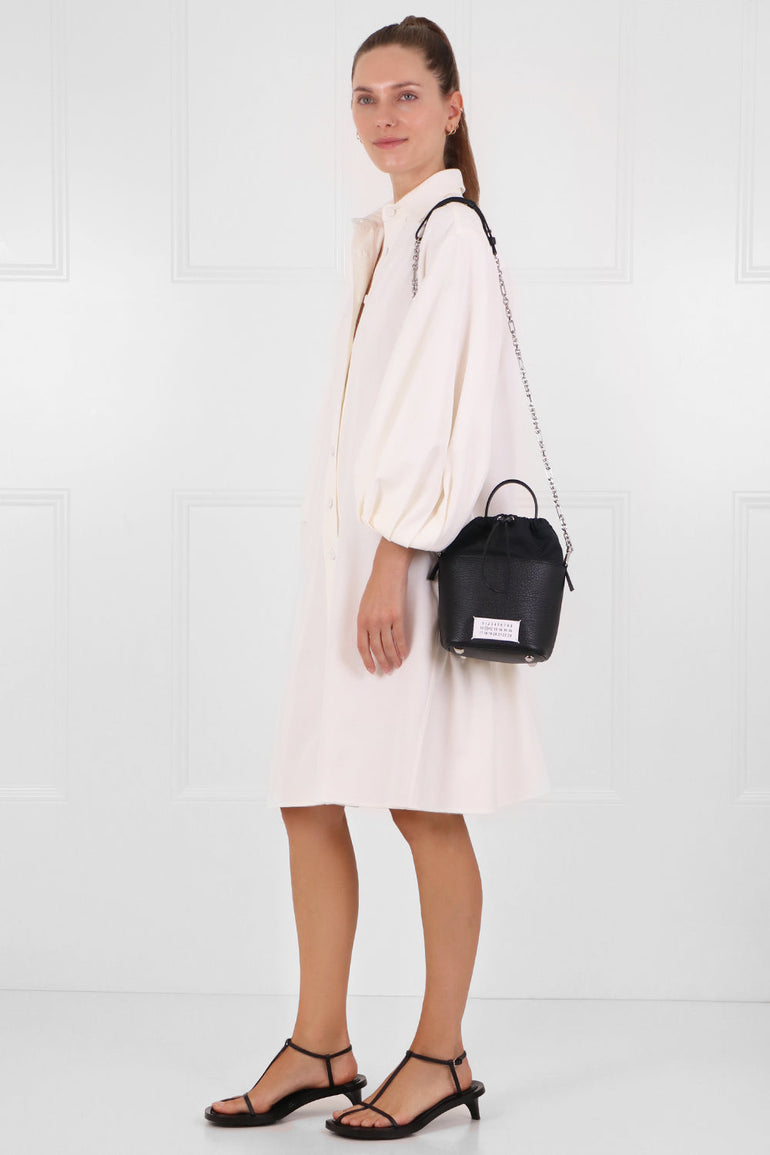 MAISON MARGIELA BAGS BLACK 5AC BUCKET BAG BLACK